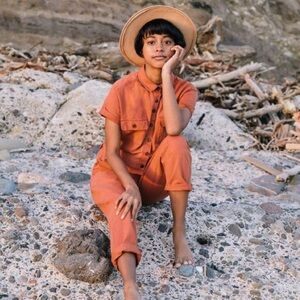 OUTERKNOWN S.E.A Short Sleeve Utility Cotton Jumpsuit